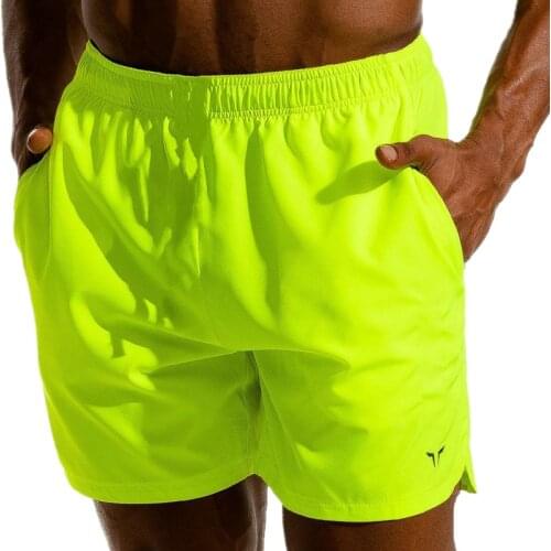 Men Fitness Bodybuilding Joggers Shorts Man Summer Gyms Workout Male Cool Quick Dry Sportswear Beach Sexy Short Pants M-3XL