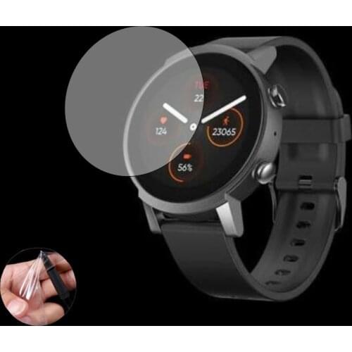5pcs Soft TPU Clear Protective Film Smartwatch Guard For Ticwatch E3 Sport Smart Watch Screen Protector Cover Protection