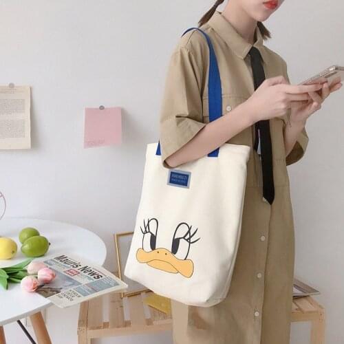 New Disney cute women Cartoons Daisy Duck messenger bag cartoon women sex canves bag handbag shopping bag