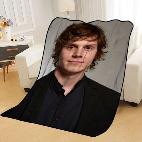 New Arrival Evan Peters Blankets Printing Soft Blanket Throw On Home/Sofa/Bedding Portable Adult Travel Cover Blanket