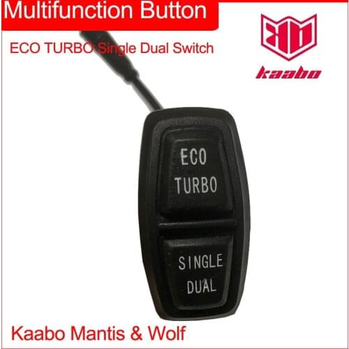 Single Dual Switch Multifunction Button ECO TURBO For Kaabo Wolf Warrior and Mantis 10 Electric Scooter