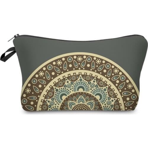 Pretty Lady Cosmetics Organizer Bag Classic Flower Printed Makeup Bag for Trip Portable Storage Bag for Women Mini Pencil cases