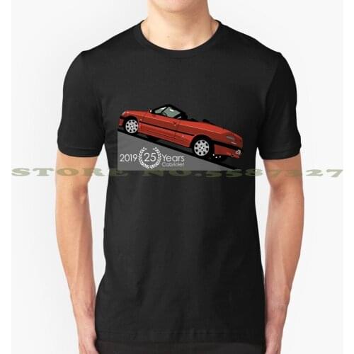 Peugeot 306 Cabriolet Phase 1 Red Cool Design Trendy T-Shirt Tee Peugeot Pug 306 Cabriolet Cabrio Pininfarina Convertible
