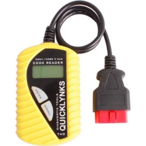 Auto Basic Code Reader QUICKLYNKS T40 Multi-language CAN OBDII Scanner Auto Diagnostic Tool OBD2 EOBD