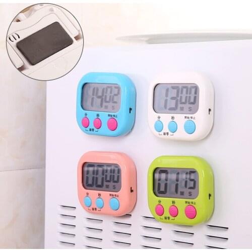 Thin LCD Digital Screen Kitchen Timer Square Cooking Count Up Countdown Alarm Sleep Stopwatch Temporizador Clock Dropship