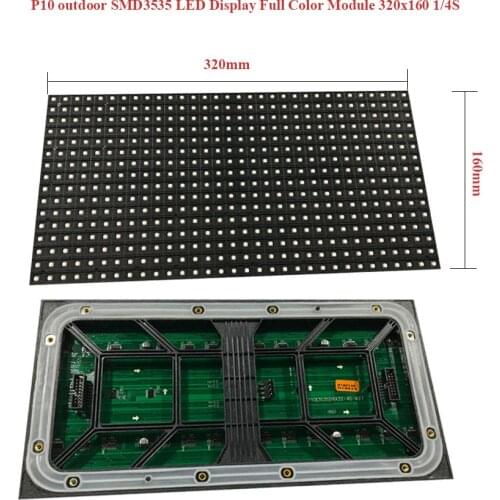 Outdoor P10mm 320x160mm Module, Nation Star LED lamp, 32x16 Pixels High Brightness Waterproof Outdoor HD Led Module, Led Panel
