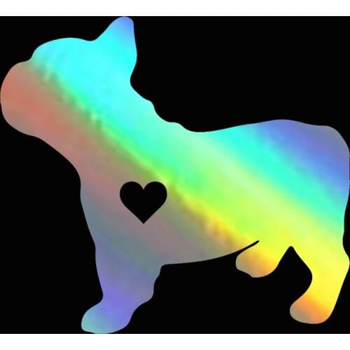 14CM*12.7CM French Bulldog Vinyl Decal Waterproof Car Stickers Decals 3D Funny Motorcycle Accessories Truck Car Styling