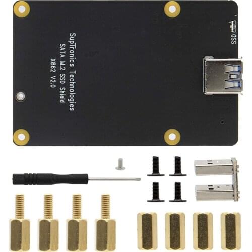 X862 V2.0 M.2 NGFF SATA SSD Expansion Board V2.0 Storage Module For Raspberry Pi 4B