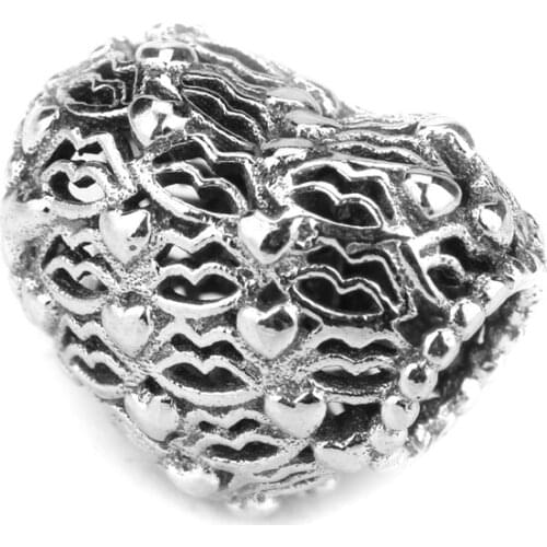 925 Sterling Silver Openwork Love & Kisses Charm Bead Fit Original Charm Bracelet DIY Jewelry For Women DIY Jewelry