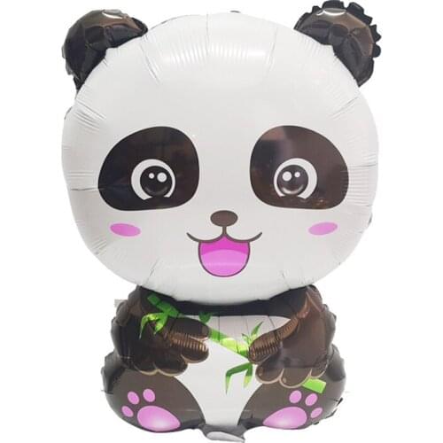 1pc 79*46cm Chinese Cartoon Smile Panda Foil Balloon Aluminum Baloon Childrens Day Kids Toy Gift Birthday Party Decoration