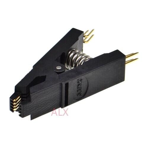 2PCS Pluggable dupont line SOP8 SOP SOIC 8 SOCI8 IC CHIP Programmer Testing Clip Test Clamp BIOS Adapter