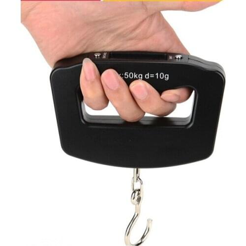 300pcs/lot Wholesale 50kg/10g Portable LCD Digital Fish Hanging Luggage Weight Electronic Hook Scale Express free shipping