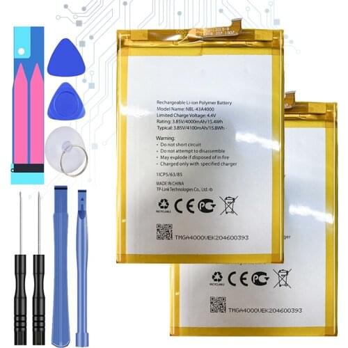 NBL-43A4000 4100mAh Mobile Phone Battery For TP-Link Neffos X20/X20 Pro TP7071A TP9131A