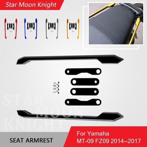 Motorcycle Accessories CNC Rear Passenger Seat Hand Handle Grab Bar Rail For Yamaha MT09 MT-09 FZ09 FZ MT 09 2014 2015 2016 2017