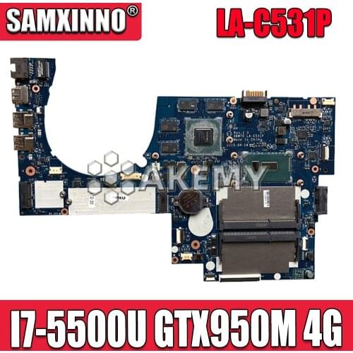 Free shipping 813682-001 813682-501 813682-601 For HP 17T-N M7-N series laptop motherboard I7-5500 CPU LA-C531P