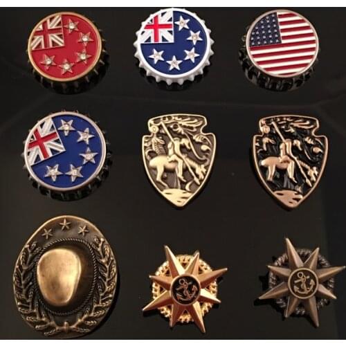 5pcs/lot Mixed Accessories Eagle Knight pin brooch badge embroidery epaulette tassel brooch military badge free shipping