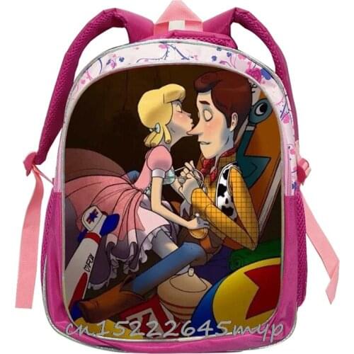 Kids Toy 4 Story Backpack Girls School Bag personalized Book Bags Print mochila Big Capacity Bolsa Disney