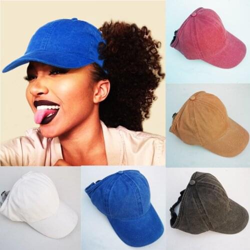 Home&Nest Solid Women Men Hat Outdoor Hat Sun Hat Adult Ponytail Baseball Cap Sunhat Peaked Cap Fashion Cap Hat Adjustable