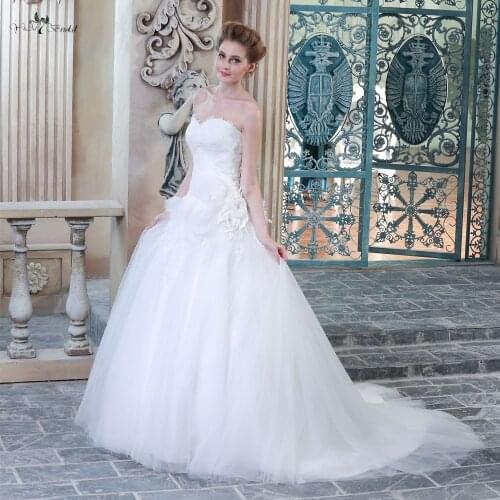 HSW12 Vestido De Noiva 2015 Princesa Flores