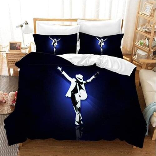 Michael Jackson 3d Printed Bedding Set King Queen Double Full Twin Single Bed Linen Duvet Cover Set Pillowcase Drop Shipping