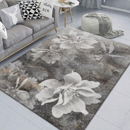 Kitchen Carpet Bedroom Living Room Hallway Floor Rug Home Anti-slip Entrance Doormat 3D Flowers Pattern Decorations Bedside Mat