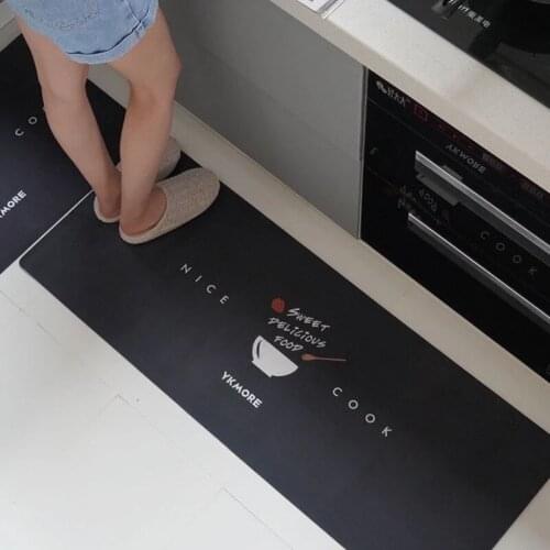Коврик для ванной Kitchen Bedroom Bedside Floor Mats Living Room Carpets Household Pad Waterproof Dirt-Resistant Long Rugs 카페트