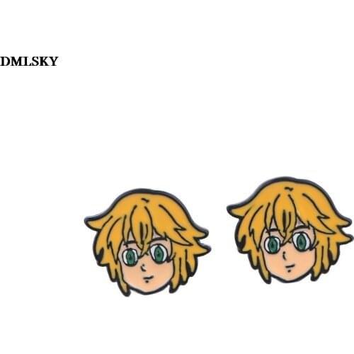 MD088 DMLSKY Stud Earrings Anime Earrings Jewelry Stud Earring Pendant for Kids Girls Cute Gift