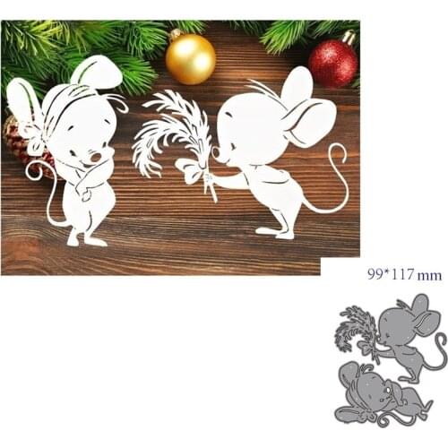 Metal cutting dies cut die mold Animal mouse decoration Scrapbook paper craft knife mould blade punch stencils