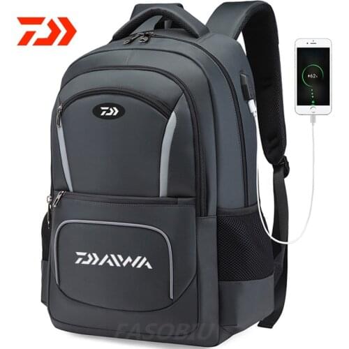 2021 Daiwa Outdoor Camping Fishing Bag Multifunctional Business Backpack Waterproof Hiking Leisure Travel Shoulder Fishing Bag