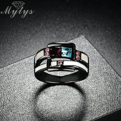 MYTYS Rings With Crystals
