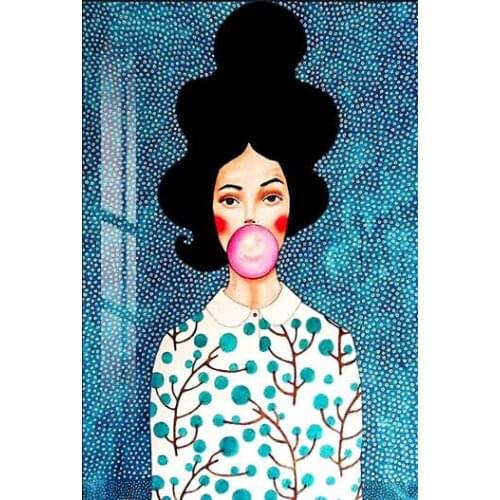 Lot style Choose Nordic Modern Style Characters Colorful Art print Silk poster Home Wall Decor