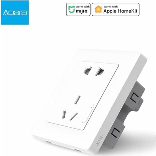 Original Xiaomi Aqara Smart Wall Socket Zigbee wifi Remotel Control Wireless Switch Work For Smart Home kits Mijia APP