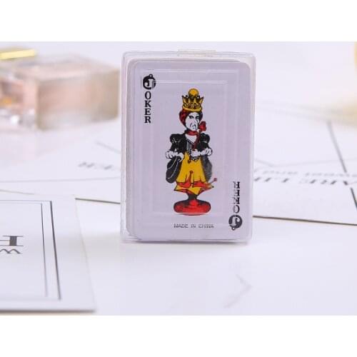 Portable Mini Playing Cards Small Poker Interesting Playing Card Board Game Outside Outdoor Travel Mini Size Pokers