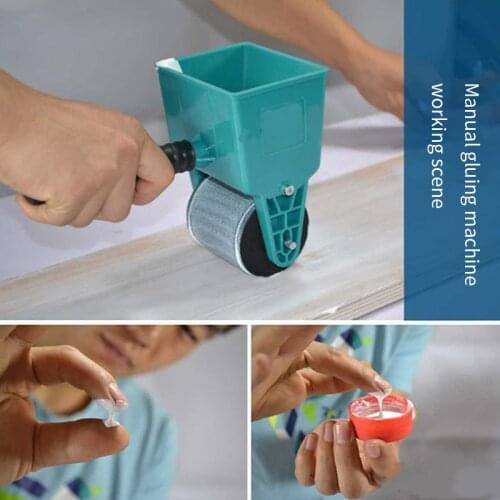 3" Paint Buckets Portable Handheld Glue Applicator Roller Manual Gluer For Woodworking Paiting Tool