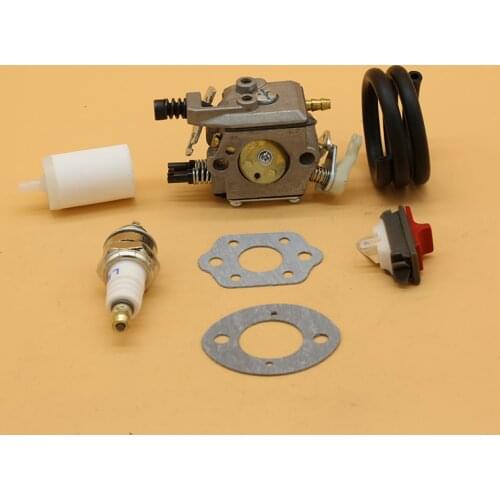 Carburetor Gasket Fuel Hose Stop Switch Kit for Husqvarna 55 50 51 Gasoline Chainsaw Spares Walbro WT-170 503281504