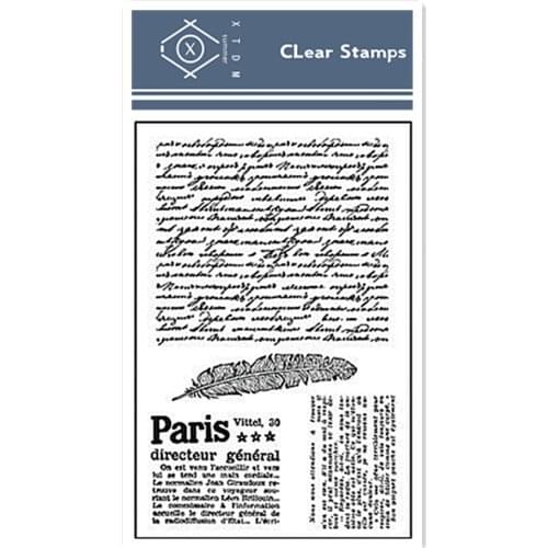 11*16cm Paris diary Transparent Silicone Rubber Clear Stamps cartoon Scrapbooking/DIY Easter Childrens toys album