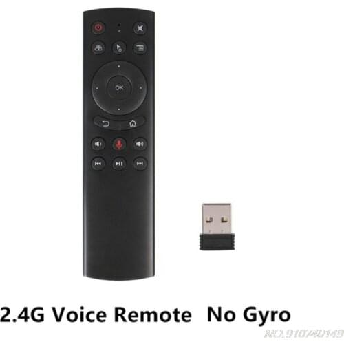 G20S Gyro Smart Voice Remote Control IR Learning 2.4G Wireless Fly Air Mouse For PC android TV Box D04 20 Dropshipping