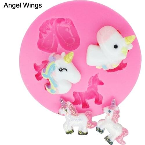 Silicone mold 3D Fondant Cake Decoration Tools Pony shaped for Kitchen Gadget Chocolate Pastry Making Reverse forming DY-0007