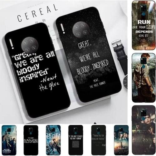 TOPLBPCS The Maze Runner Phone Case for Huawei Mate 20 10 9 40 30 lite pro X Nova 2 3i 7se