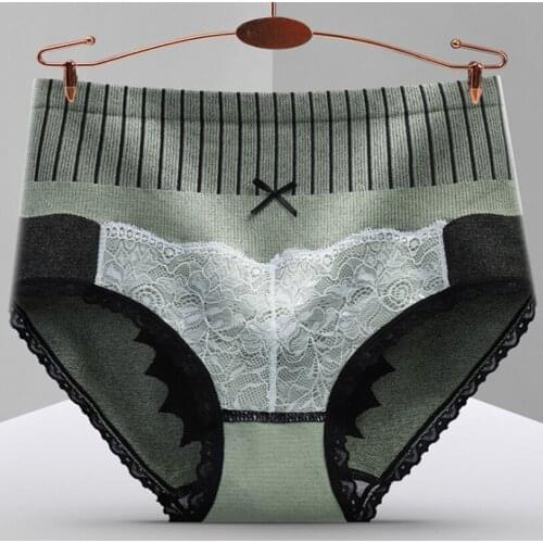2021 Womens Panties Seamless Underwear High-Waist Underpants Female Lace Abdomen Waist Shaping Pants Panties Graphene Briefs