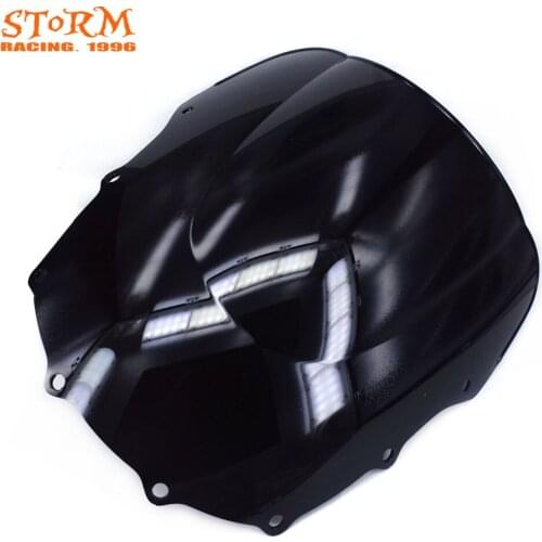 Motorcycle Windscreen Windshield Wind Deflectors For KAWASAKI ZZR400 ZZR 400 ZZR 600 ZZR600 93 94 95 96 97 98 99-04 street bike