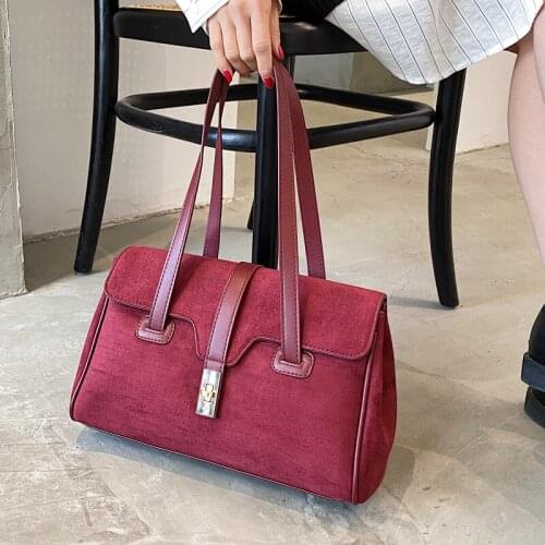 Vintage Large Armpit bag 2020 Winter New High-quality Matte PU Leather Womens Designer Handbag High capacity Shoulder Bags