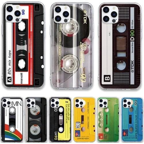 Vintage Cassette Tape Case For Huawei P30 P20 P40 Honor 20 10 10i 10X Lite E Pro Y6 Y7 Y9 P Smart 2019 2020 2021 8X 9X TPU Cover