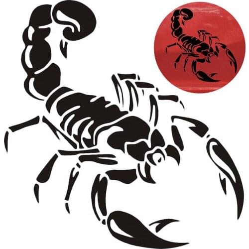 1 Piece 30cm Cute 3D Scorpion Car Stickers Car Styling Vinyl Decal Sticker For Cars Acessories Decoration 2019