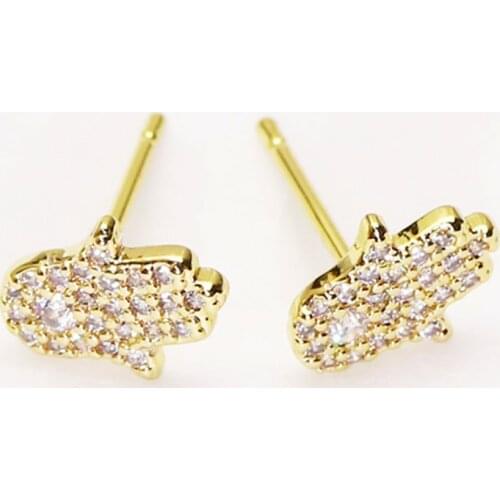 10 pairs Stud earrings Hand shape Fashion zirconia earrings fashion stud earrings for women jewelry 8232