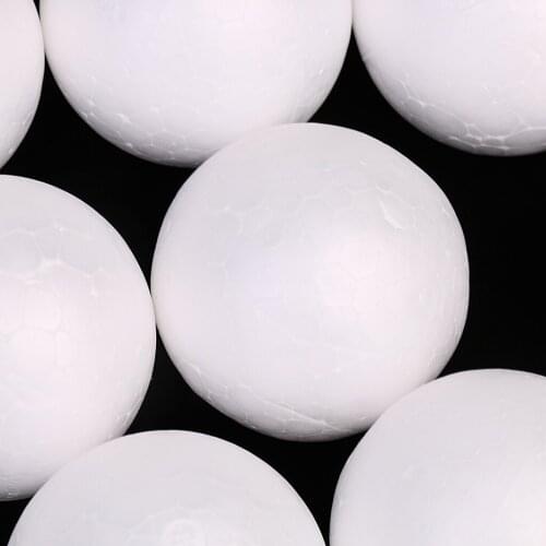 10 Pieces 5cm White Modeled Styrofoam Ball Christmas Decoration