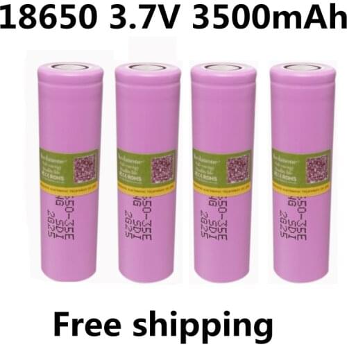 2021New Original made in Korea18650 3500mAh 20A discharge INR18650-35E 3.7v 18650 battery 3.7V rechargable Battery+free shipping