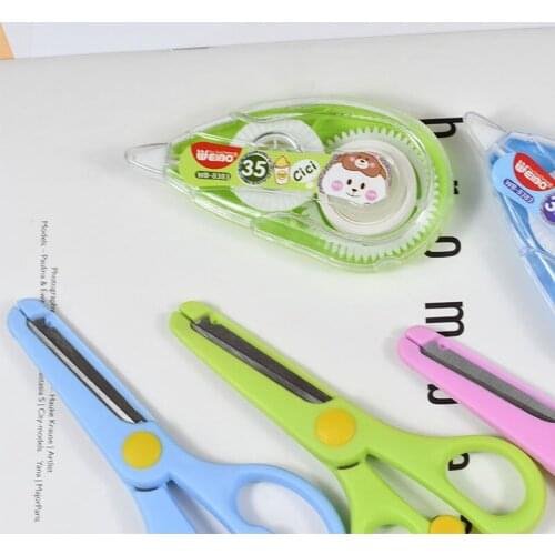 8383White Out Crraction Tape Corrector Tape And Scissors School supply Office Supply Student Stationery Office Accessories