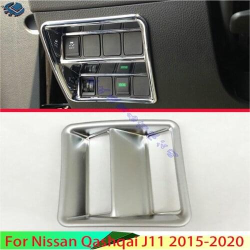 For Nissan Qashqai J11 2015 2016 2017 Head Light Switch Button Control Panel Cover Trim Bezel