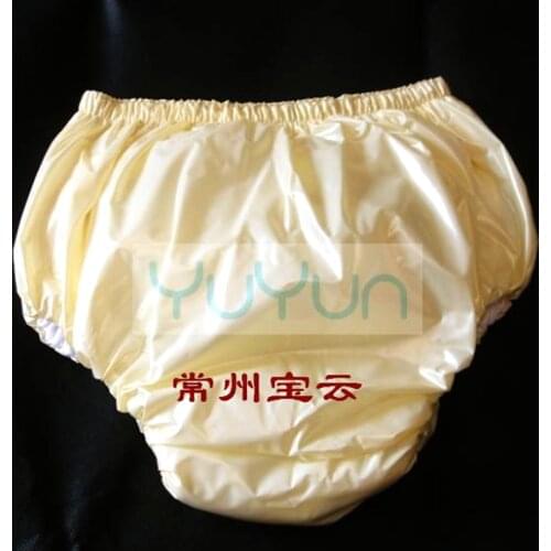 Free Shipping FUUBUU2033-YELLOW-XL free adult diapers large pvc adult diaper cloth diaper diapers for adults couche adulte ABDL